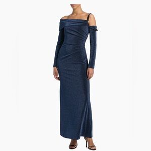 Gia Off-Shoulder Metallic Gown by Significant Other NWT